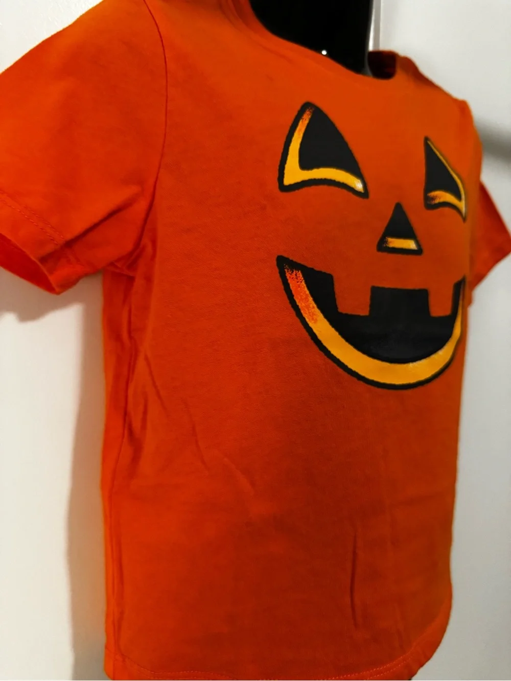 SOLD Way to Celebrate Kids Orange Pumpkin Face Halloween Tee